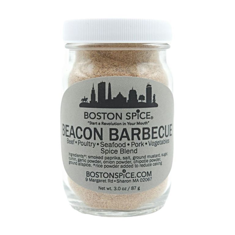 Smoky BBQ seasoning by Boston Spice for beef, pork, poultry, seafood, and vegetables