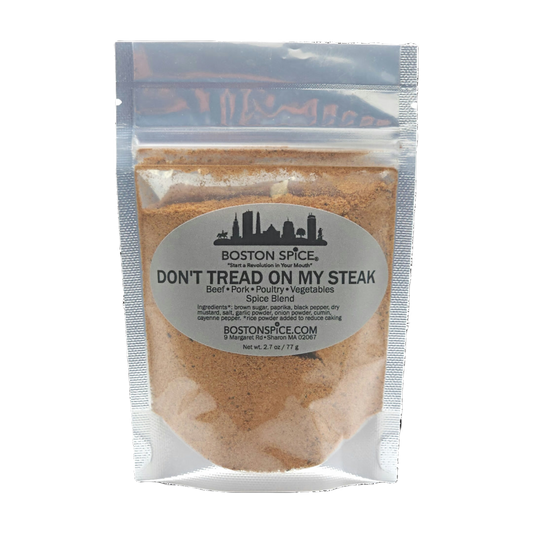 Steak seasoning blend by Boston Spice for steaks, burgers, ribs, and grilled chicken