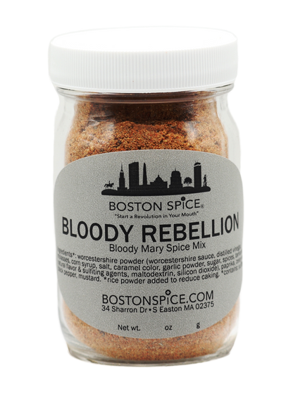 Bloody Mary seasoning mix by Boston Spice for cocktails and virgin Bloody Mary drinks