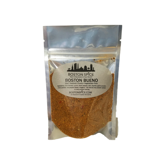 Southwestern fajita seasoning by Boston Spice for tacos, burritos, beef, seafood, and vegetables