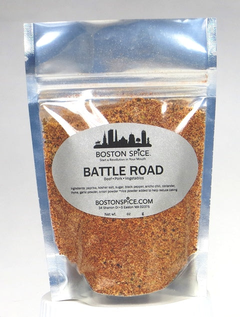 Steak and pork dry rub by Boston Spice for beef, pork, ribs, and vegetables