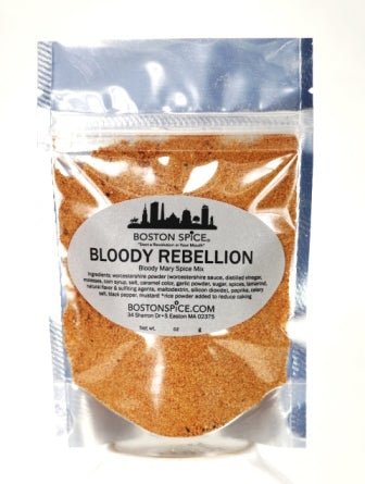 Bloody Mary seasoning mix by Boston Spice for cocktails and virgin Bloody Mary drinks
