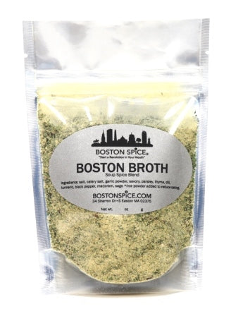 Vegetable soup seasoning mix by Boston Spice for broth stews noodles and soups