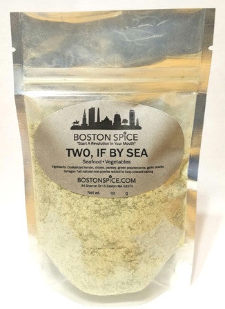 Two, If By Sea - Seasoning Spice - Boston Spice - Approx 1/4 cup in stand-up resealable pouch - 2