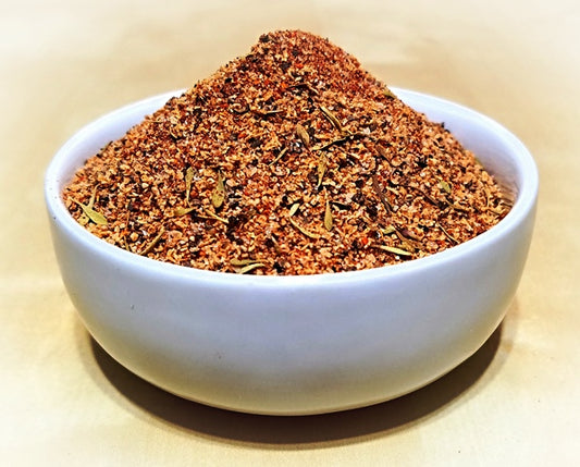 Steak and pork dry rub by Boston Spice for beef, pork, ribs, and vegetables