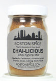 Chai-Licious - Beverage Spice - Boston Spice - Approx 1/2 cup in a wide-mouth glass Jar - 3