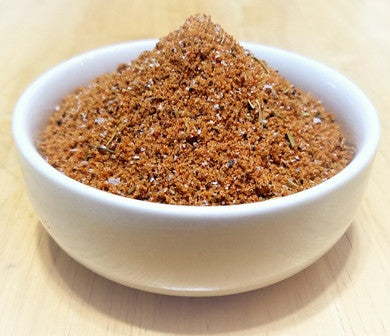 Barbecue spice blend by Boston Spice for ribs, steak, pork, seafood, and vegetables. Called Colonial Rub