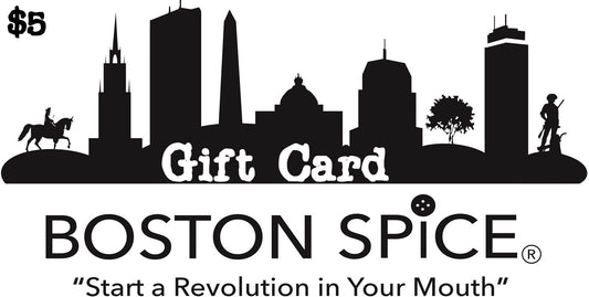 Boston Spice gift cards delivered by email for online spice purchases