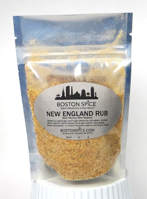Barbecue spice blend by Boston Spice for steaks, ribs, chicken, seafood, and vegetables